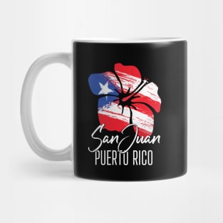 San Juan Puerto Rico Puerto Rican Pride Flag Amapola Mug